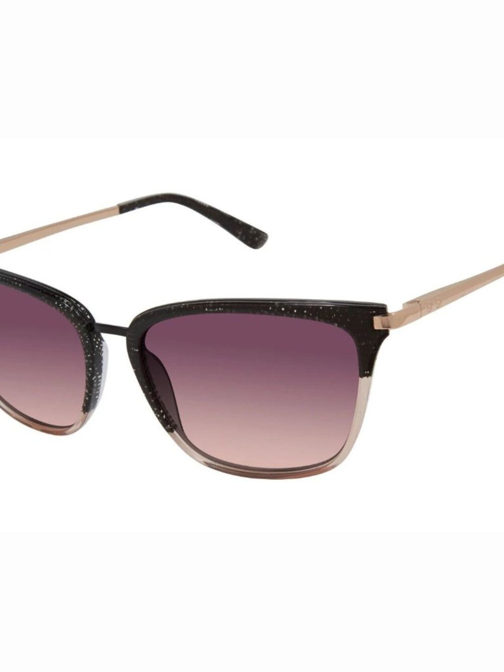 Gwen Stefani L.A.M.B. LA566 Black & Blush Frame / Pink Gradient Lens Sunglasses